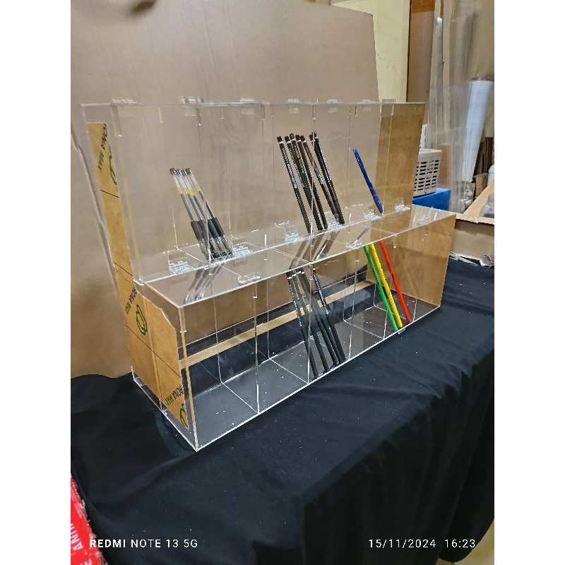 

Tempat pulpen 2 tingkat/ATK 2 tingkat 12 ruang