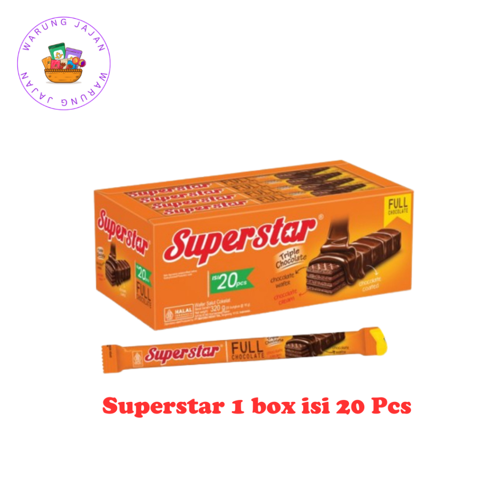 

Superstar Wafer Coklat Box - Isi 20 Pcs