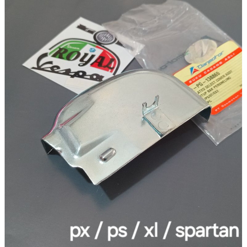 tutup bak presneling vespa px ps excel DANMOTOR cover bak presneling vespa klasik exclusive strada s