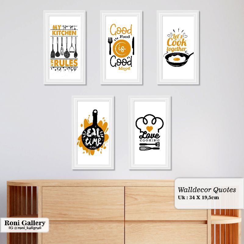Walldecor/Hiasan Dinding Quotes Kitchen. Dapur, Ruang Makan