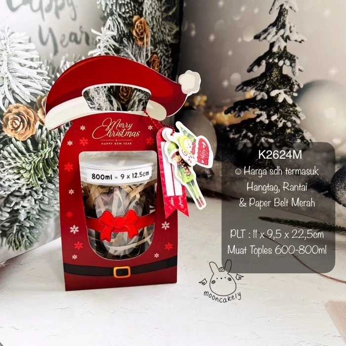 

Kotak Natal K2624 K2625 dus Toples Christmas Box | K26