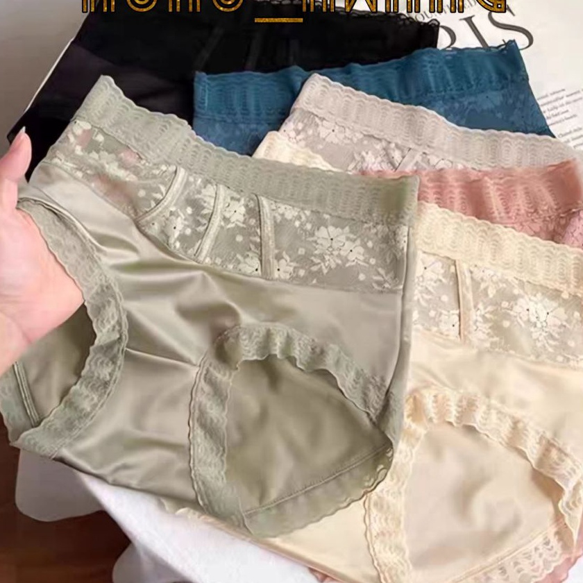 Hot HOHOHWANG C26 CELANA DALAM Renda CD WANITA hh WAIST Celana Dalam Sutra Wanita
