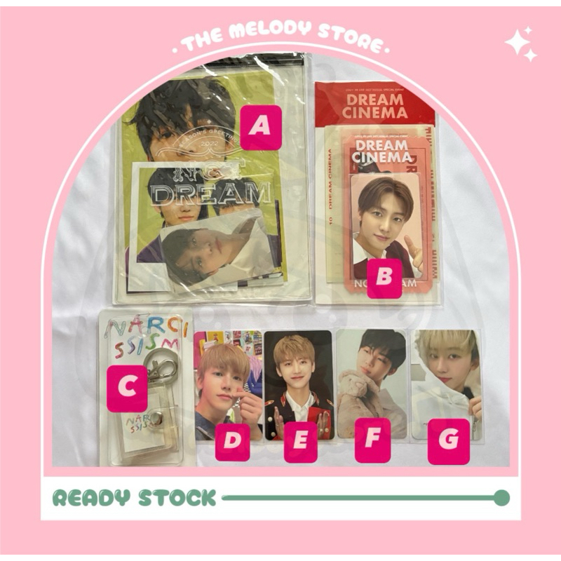 JAEMIN PHOTOCARD OFFICIAL MD NCT DREAM NARCISSISM PHOTOPACK CINEMA DREAM NABON KEYRING LUCKY DRAW GL