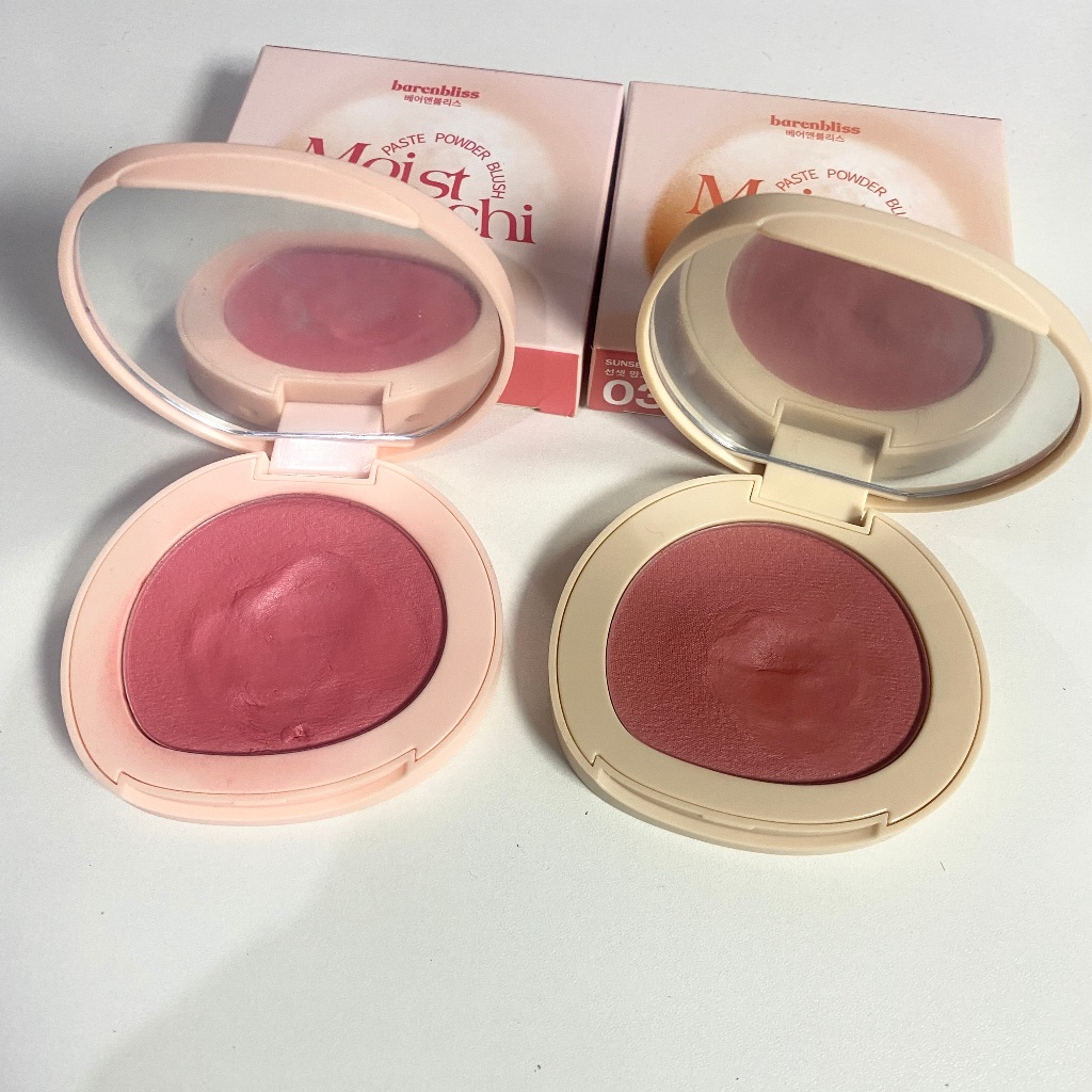 (PRELOVED) BARENBLISS BNB Moist Mochi Paste Powder Blush - 02 & 03