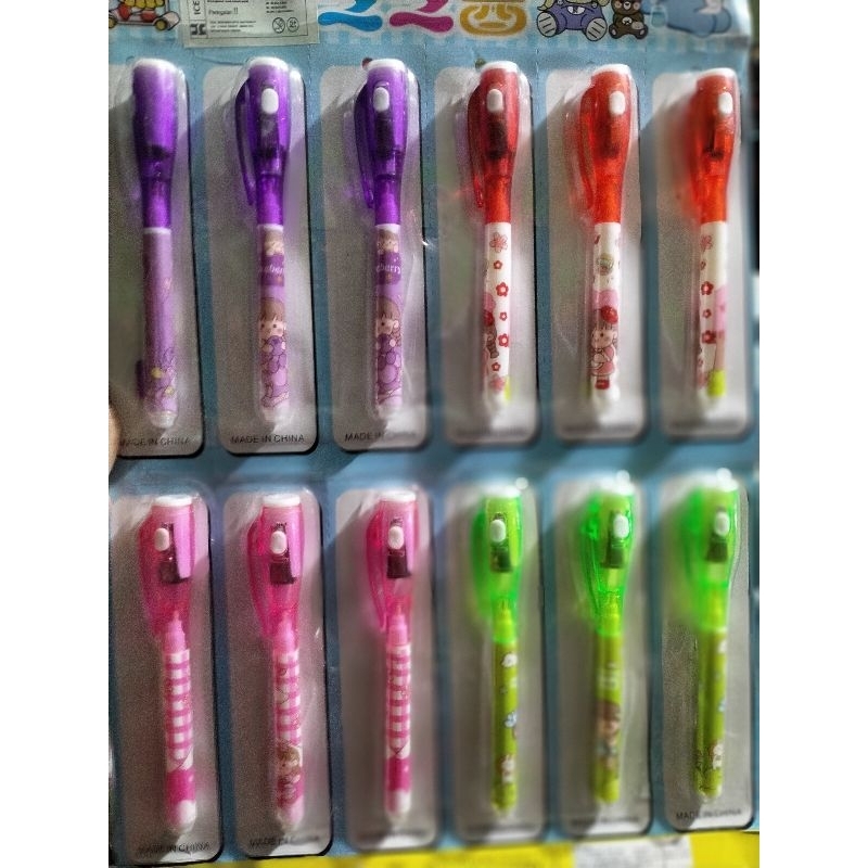 

6pcs \ panjang 16,7 cm \ pulpen senter \ pulpen rahasia \ pen contek \ mainan keren \ mainan unik