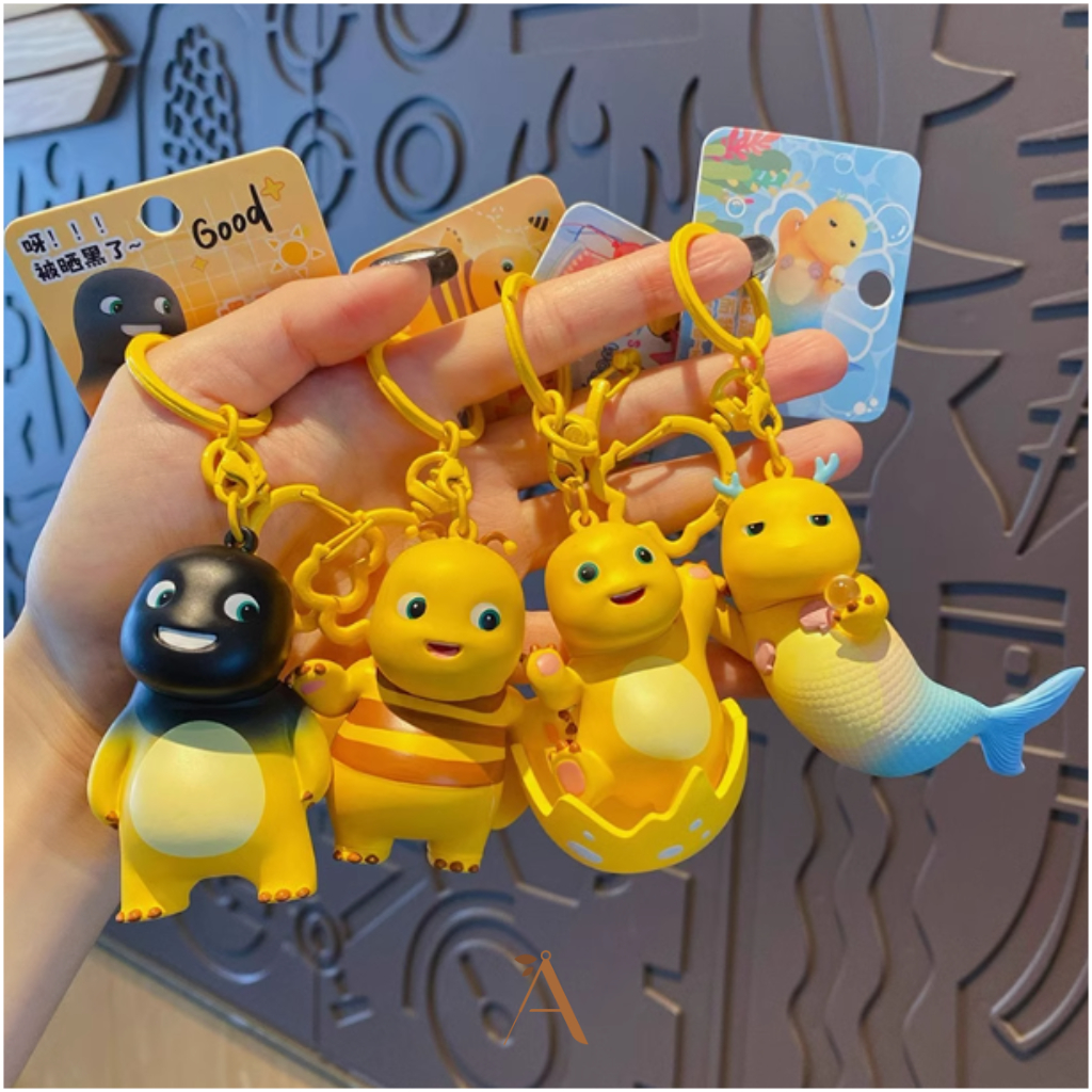 [OFFICIAL] Holiday Series Nailong Dino Kuning Gantungan Kuning Boneka Keychain Lucu Imut Naalong Nal