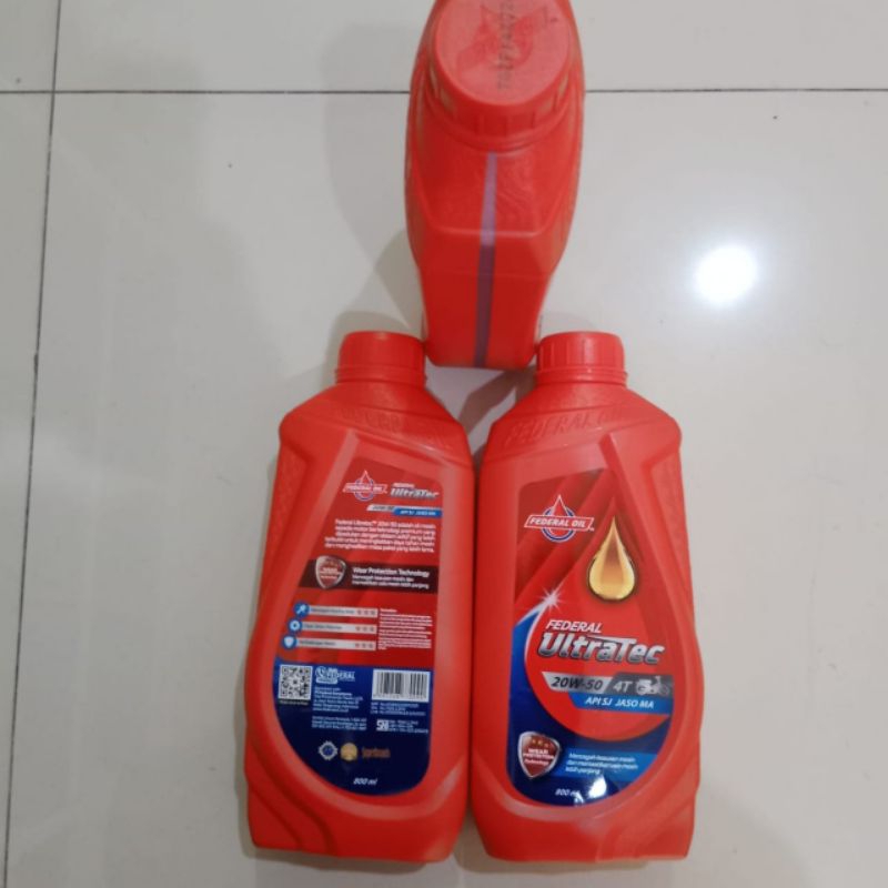 OLI MESIN FEDERAL ULTRATEC 0.8 PELUMAS MESIN SUPRA, GRAND, KARISMA, LEGENDA, REVO, SUPRA X125, BLADE