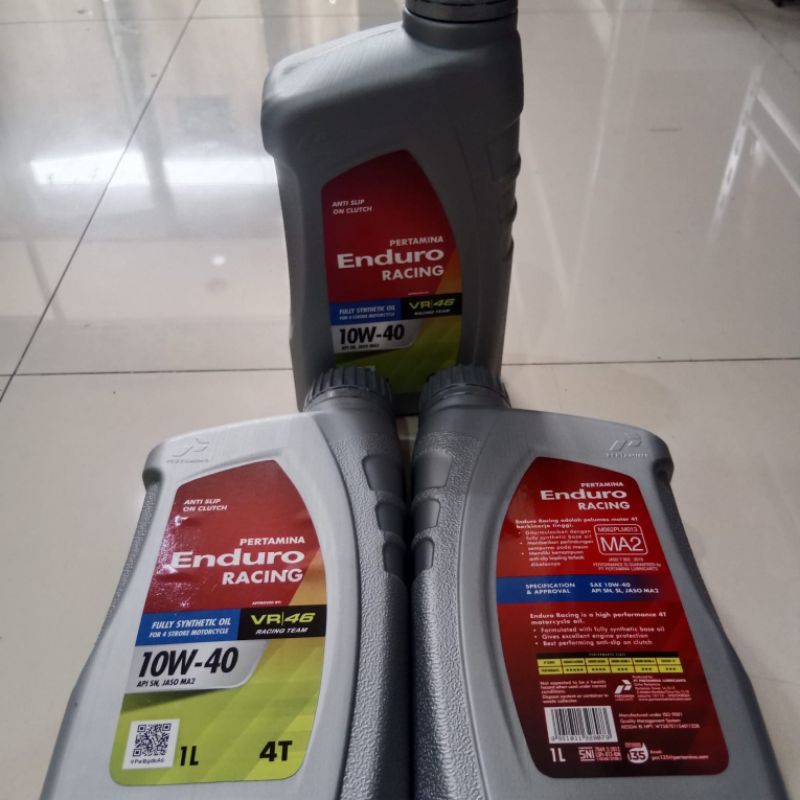 OLI MESIN ENDURO RACING 1L  OLI PELUMAS MESIN MOTOR VIXION, MX KING, VERZA, CBR, SONIC, SATRIA FU