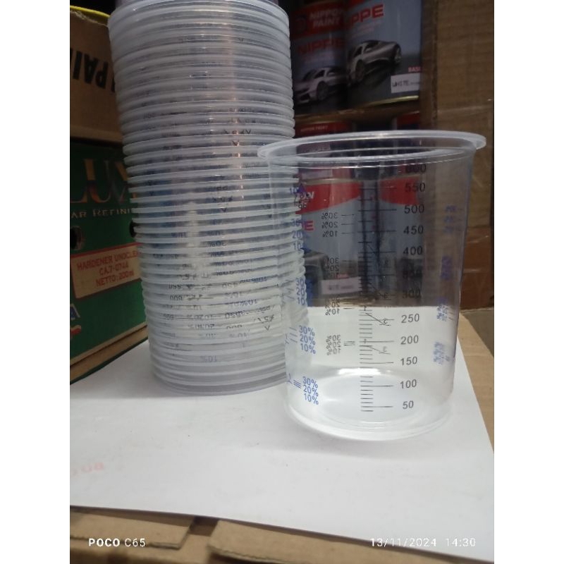 GELAS TAKAR GELAS UKUR CAT/CLEAR CAMPURAN CAT 600MI