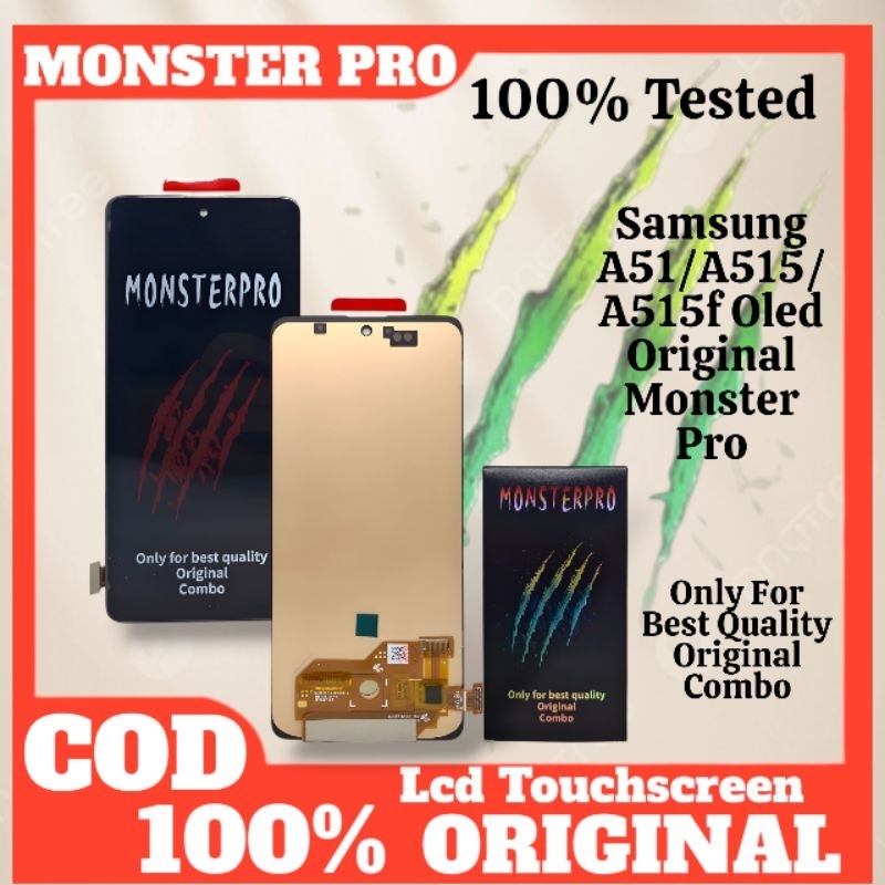 LCD TOUCHSCREEN SAMSUNG A51/A515/A515F OLED ORIGINAL FINGER ON