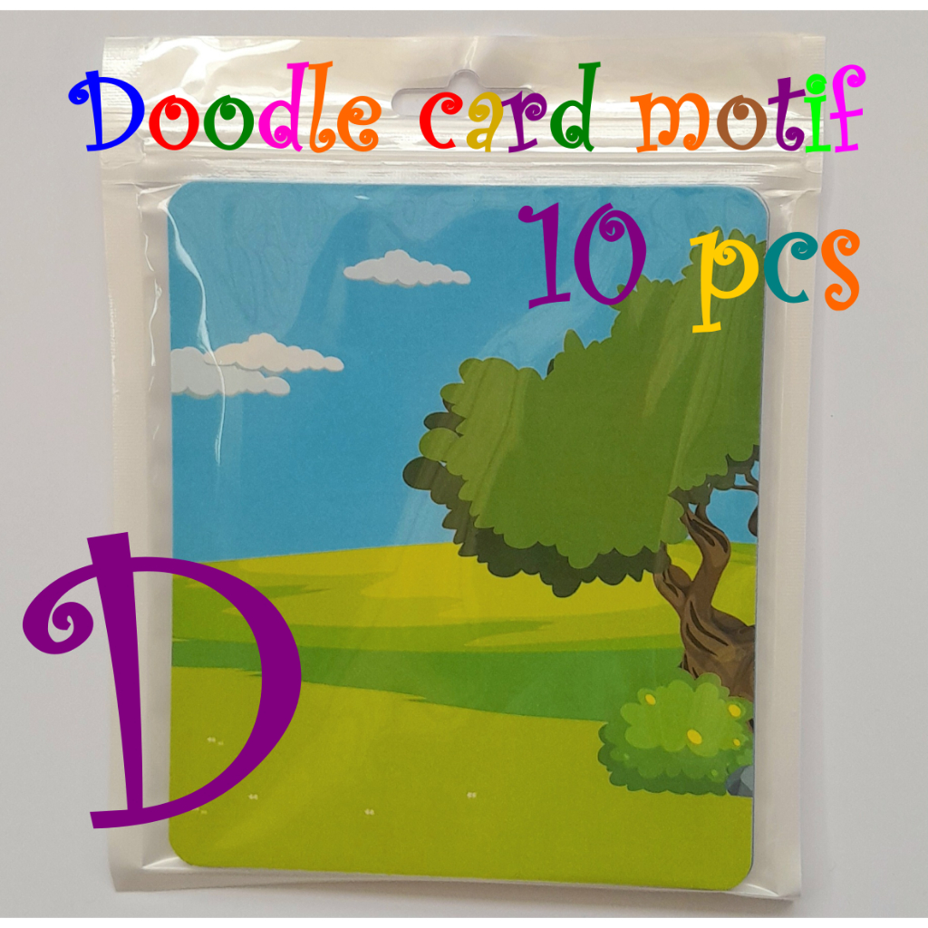

[grosir] Paket Doodle D - kartu wipe and clean 10 lembar