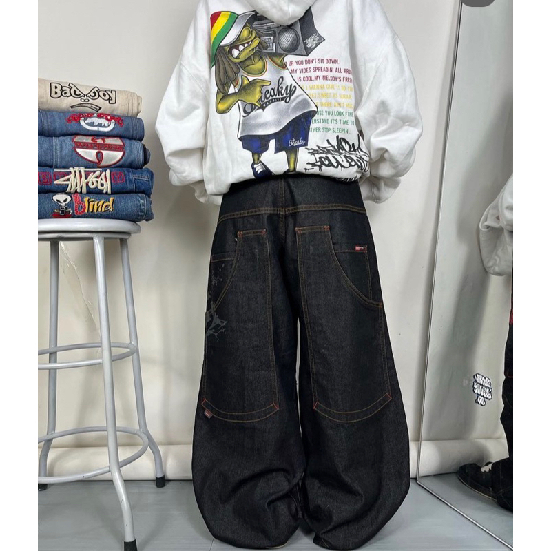 EMBA BIG POCKET  BAGGY Y2K PANTS NOT JNCO WUTANG ECKO SHOK