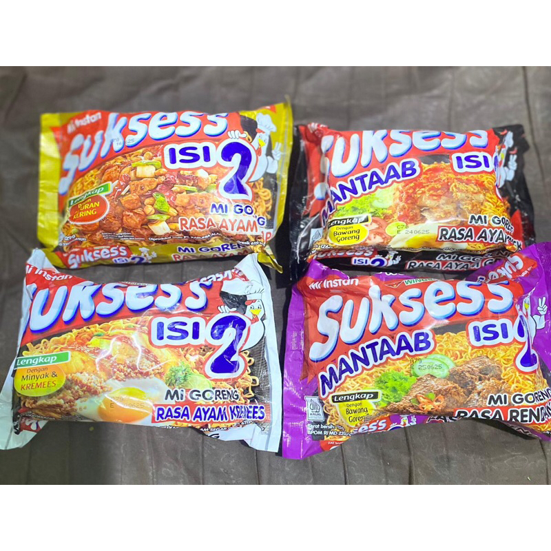 

Mie Sukses Instan isi 2/Ayam Goreng Kremes/Ayam Goreng Geprek/Ayam Goreng Kecap/rendang