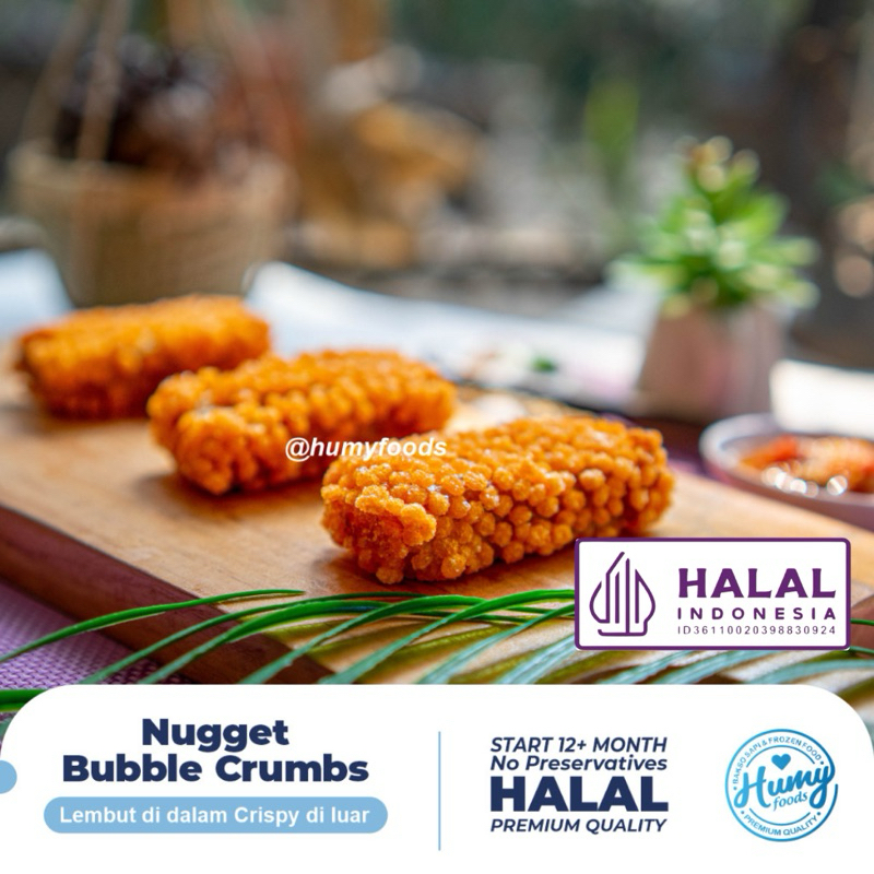 

NUGGET AYAM BUBBLE CRUMB CRISPY HOMEMADE tanpa pengawet