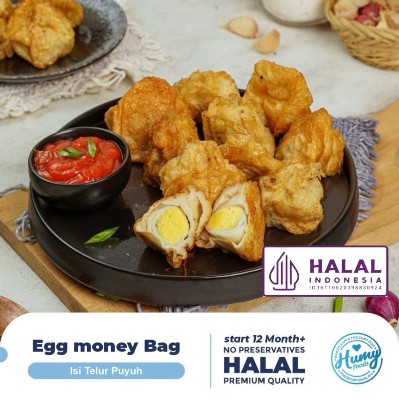 

EGG MONEY BAG atau OKADO ISI TELUR PUYUH (10PCS) PREMIUM HOMEMADE No MSG No Pengawet