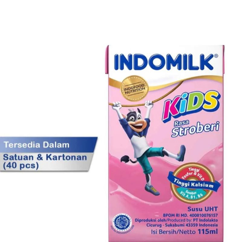 

susu kotak indomilk kids 115ml