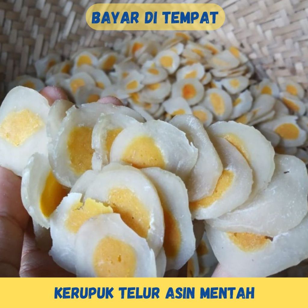 

Kerupuk Telur Asin Tangerang - Kerupuk Telur Asin Mentah - 500 Gram - Original - Halal - Grosir Kerupuk - Yogies