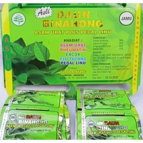 Kapsul Daun Binahong Renceng