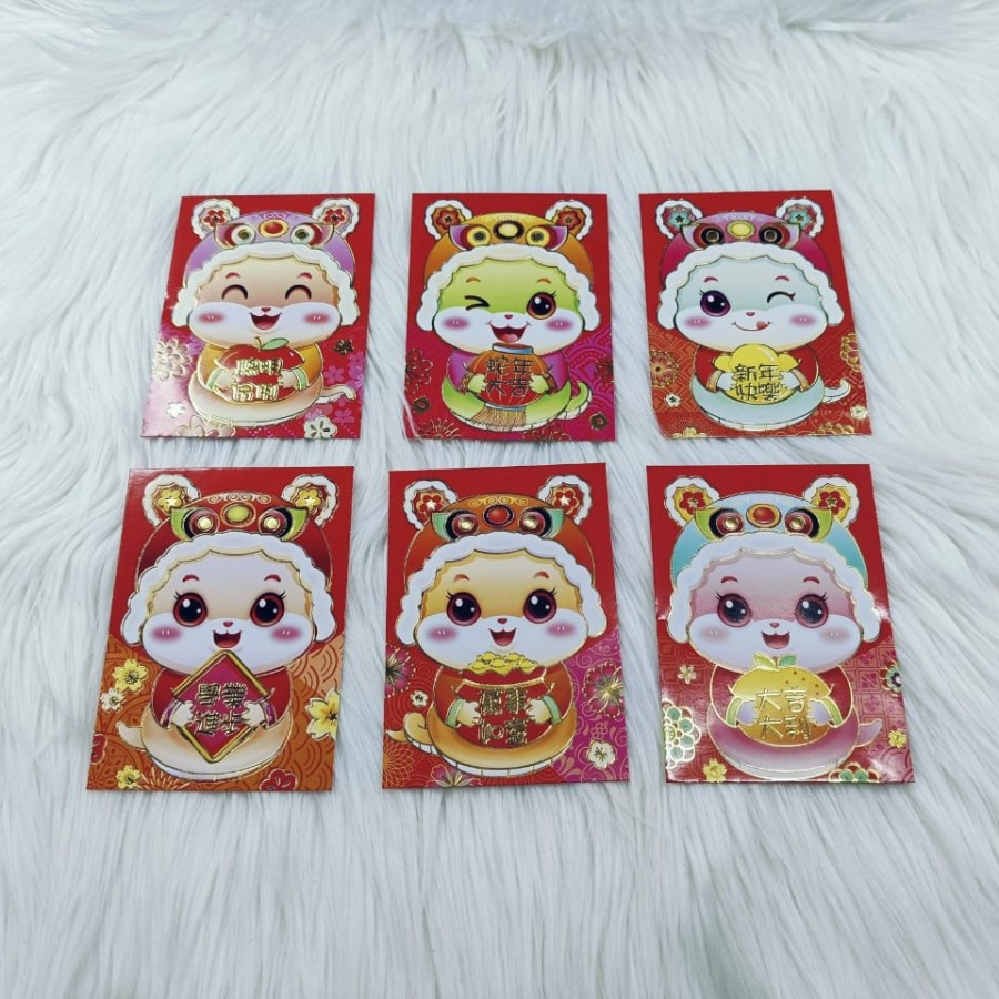 

Angpao Shio Ular 4113 Motif Karakter Unik dan Lucu Isi 6 Tidak Mix Motif