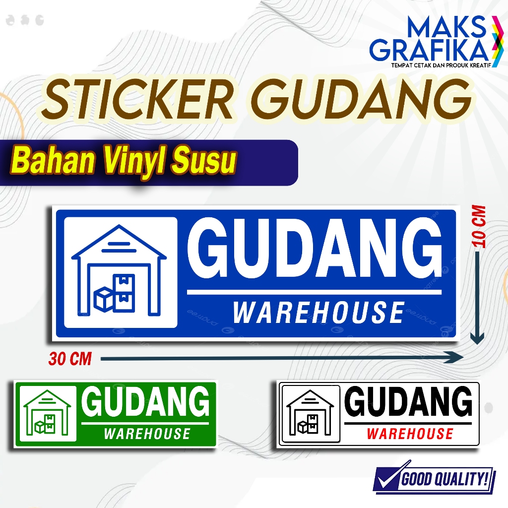 

STIKER GUDANG | STIKER PENANDA RUANGAN | STIKER