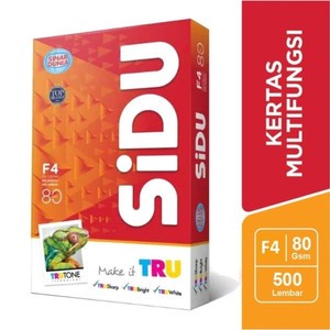 

HJK Kertas Hvs F4 80 Gsm - Sidu (1Rim) 500 Lembar / Kertas Print / Kertas Fotocopy / Original