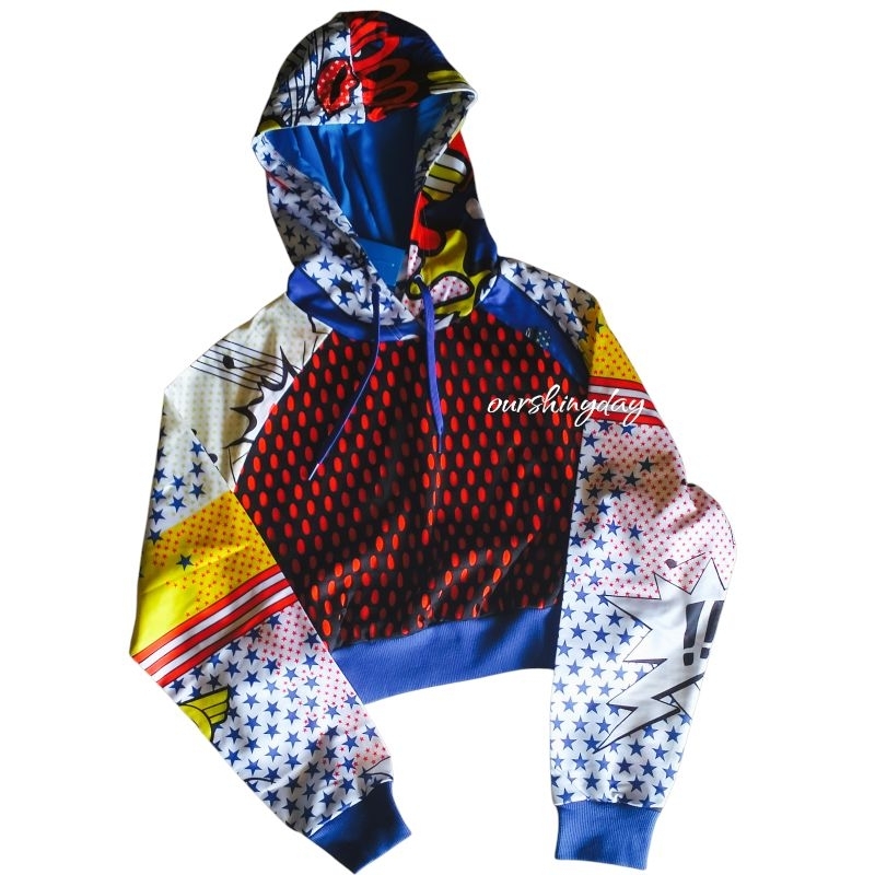 Adidas X Rita Ora Super Hero Cropped Hoodie | New