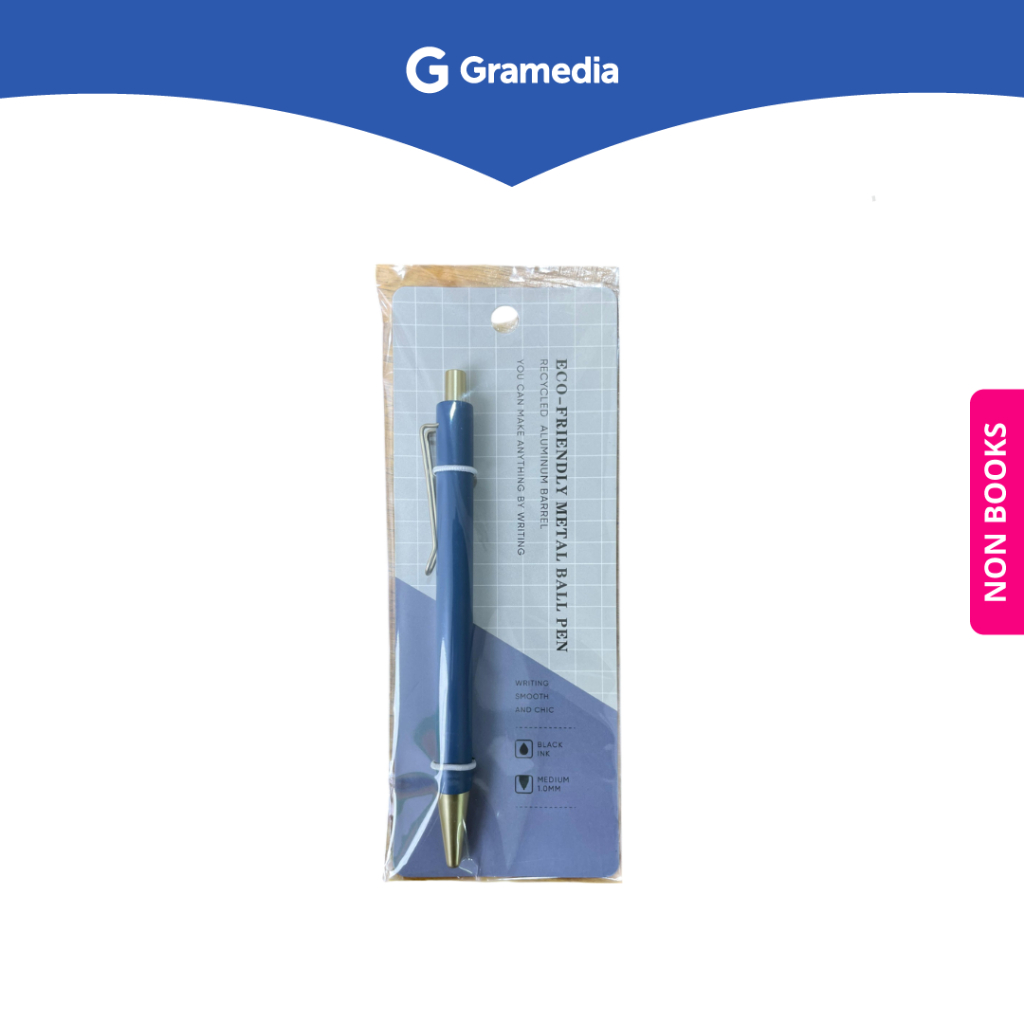 

Gramedia Depok - KAKO ECO-FRIENDLY METAL PEN BLUE KKEF-BL