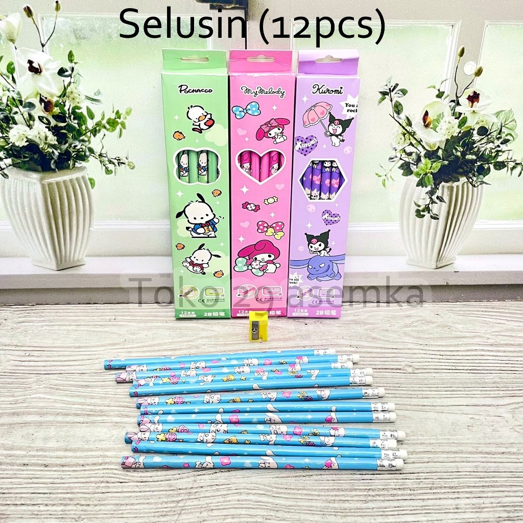 

PENSIL 2B SANRIO 1 LUSIN 12PCS PSN-1565 PENCIL TEBAL ALAT TULIS KANTOR SEKOLAH KANTOR MURAH TERMURAH COD