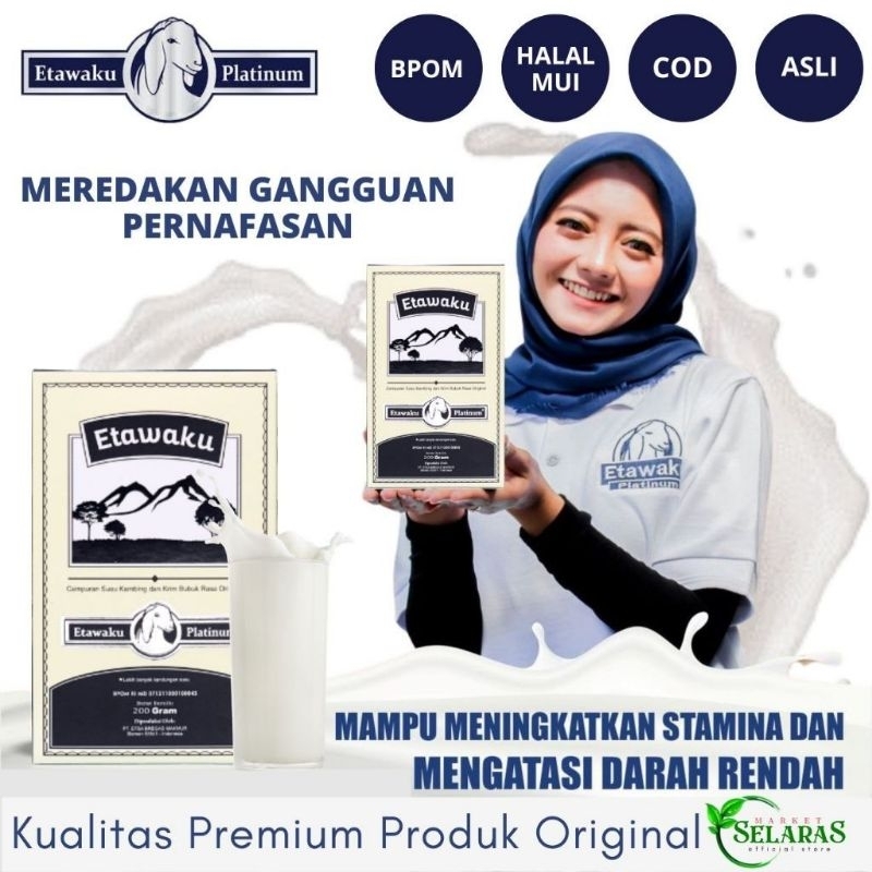 

Susu Etawaku Platinum - Susu Kambing Etawa Isi 200 Gram Asli 100% Original