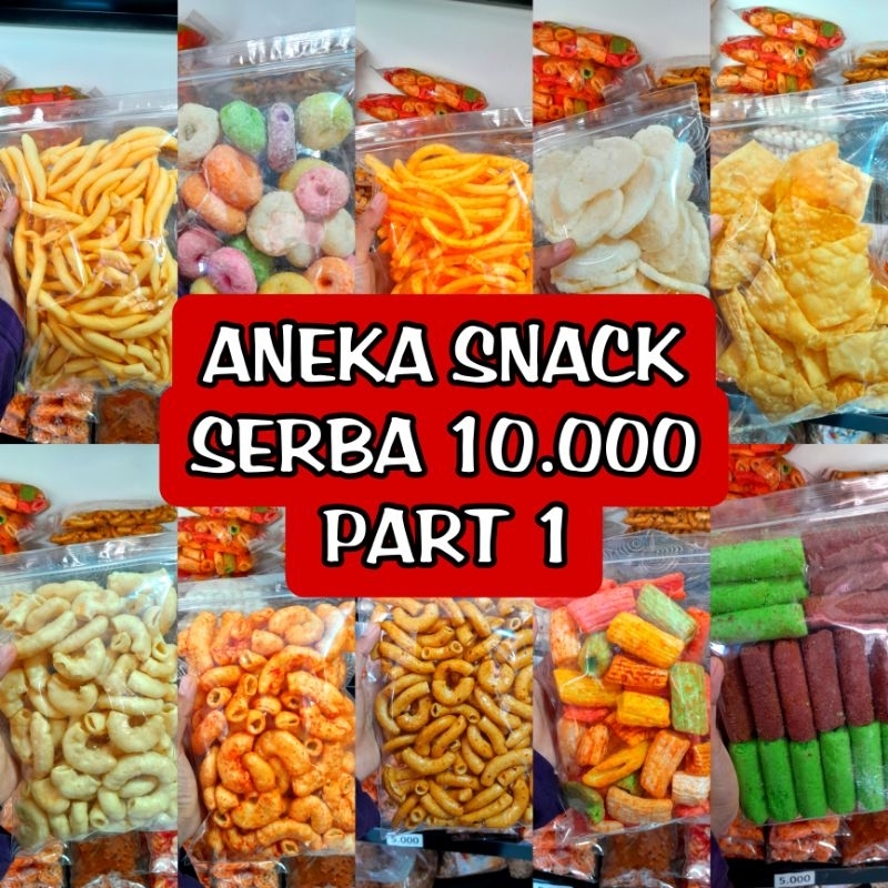 

[HASNA SNACK] Aneka Snack Serba 10.000 / Aneka Cemilan Camilan Bebas Pilih Rasa / Makanan Ringan / Part 1