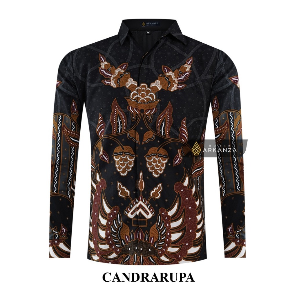 BATIK ARKANZA Motif CANDRARUPA Kemeja Batik Pria Lengan Panjang