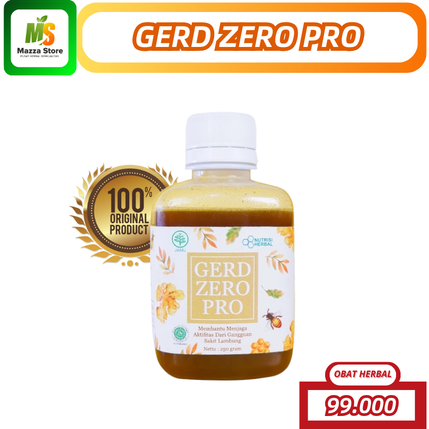 GERD ZERO PRO Madu Herbal Obat Asam Lambung Gerd Cemas Berlebih Original