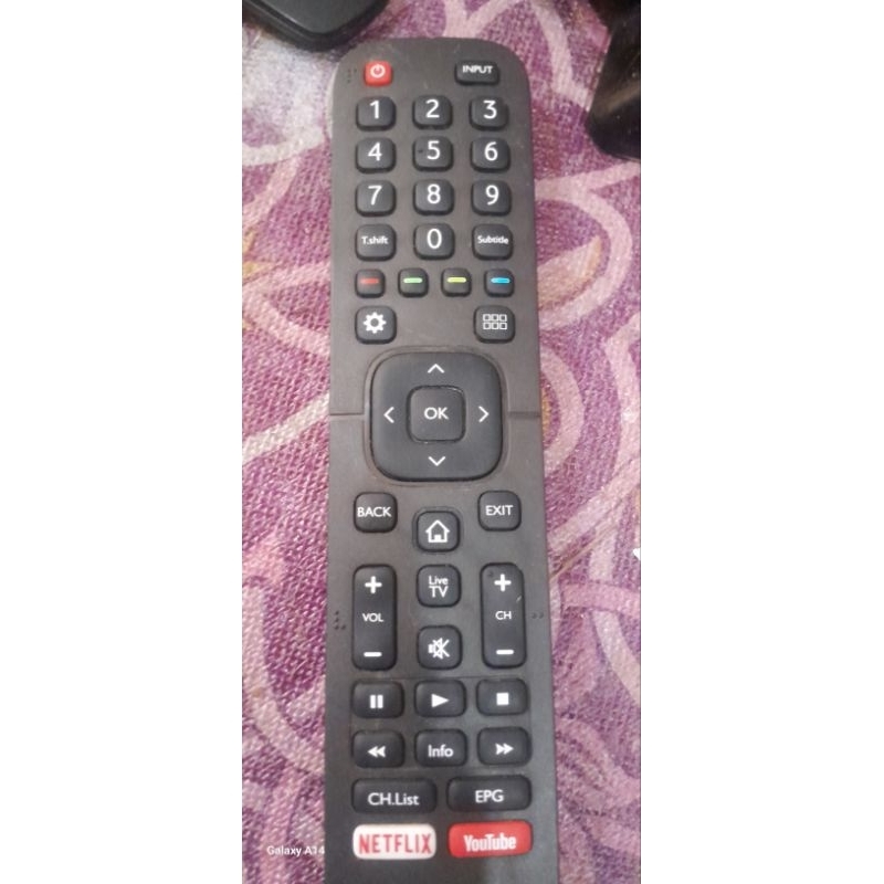 remote TV LED HISENSE android tv