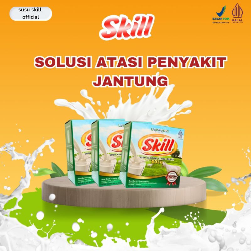 

Skill Paket Bugar Susu Skill-Susu Kambing Etawa Premium BPOM atasi penyakit jantung