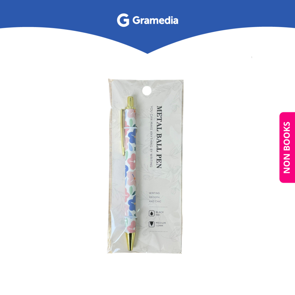 

Gramedia Depok - KAKO CLICK PEN METAL FLOWER BLUE PINK KKFLW-02