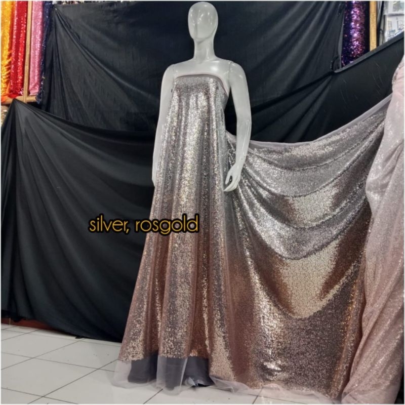 bahan/kain tille seribu Payet gradasi