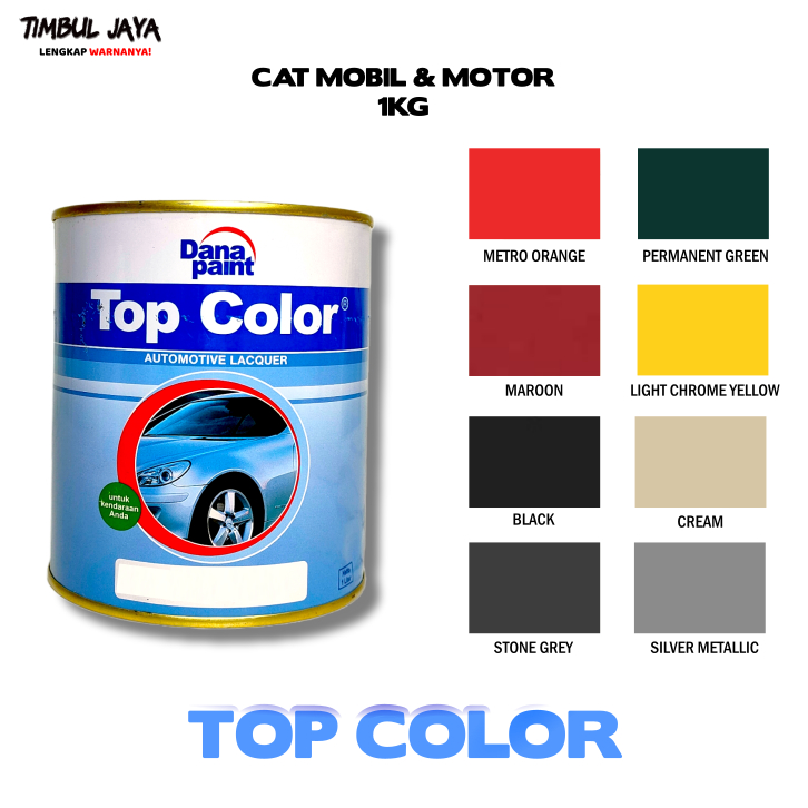 Cat Duco TOP COLOR 1 Liter Warna / cat motor / cat mobil / cat besi / cat kayu / cat pagar / cat tra