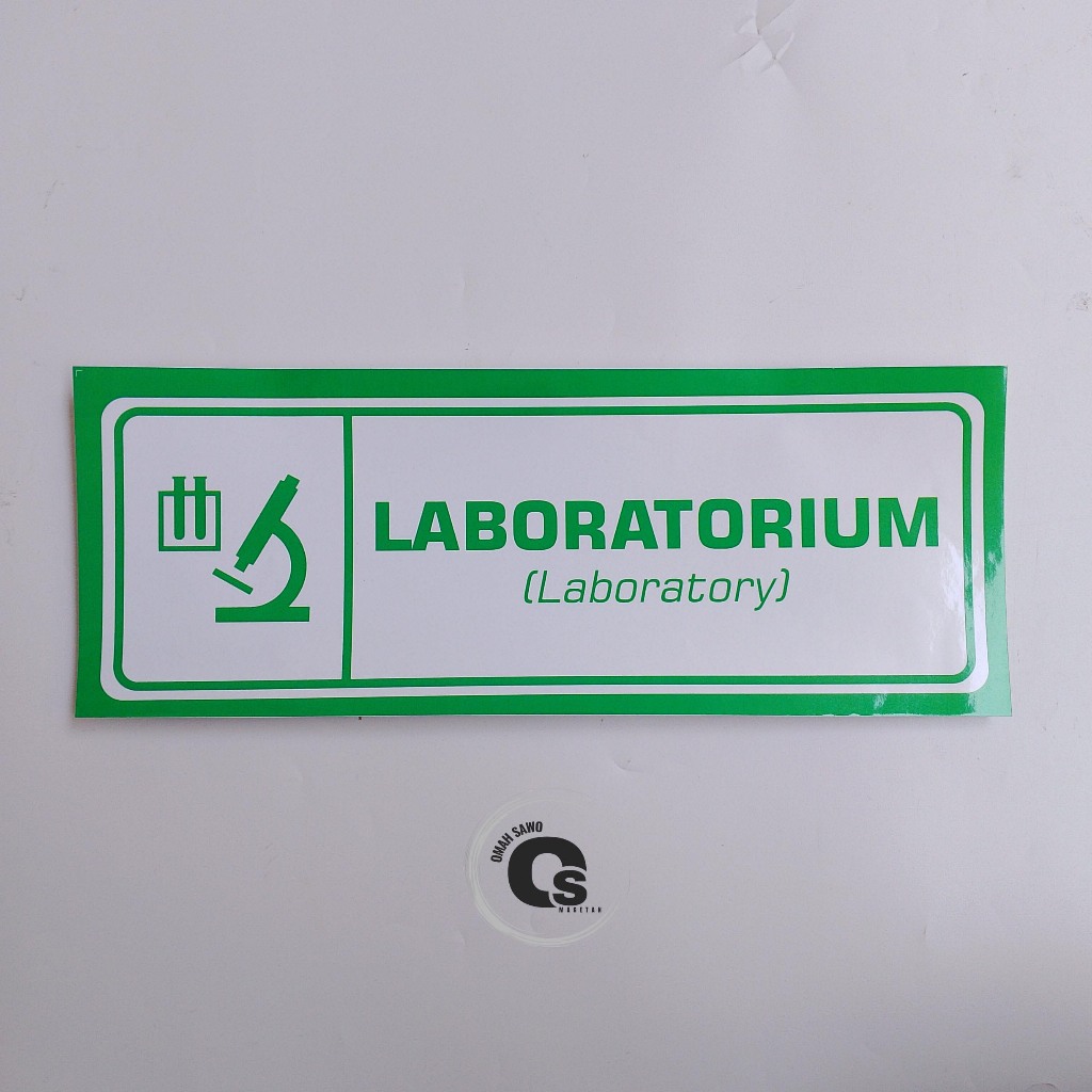 

Stiker Laboratorium - Laboratory - Stiker Vinyl