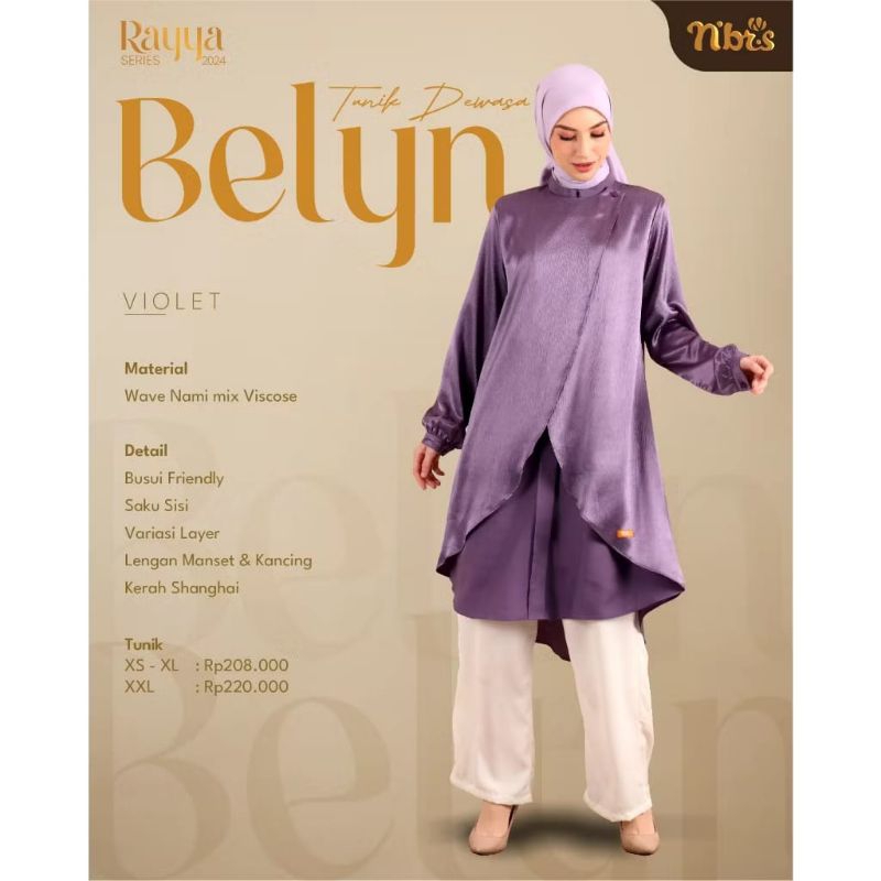 RAYYA SERIES 2024 BELYN TUNIK NIBRAS/SARIMBIT NIBRAS 2024