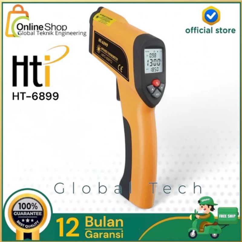 HTI HT-6899 Non Contact Infrared Thermometer Industrial -50 ~2200 Celsius Degree Range High Temperat