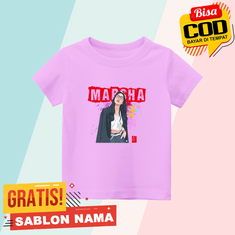 BAJU KAOS ANAK MOTIF MARSHA JKT48