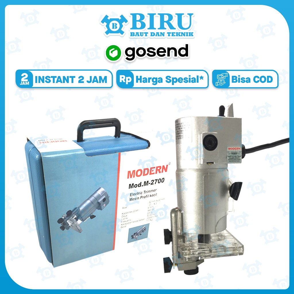 Modern M-2700 M2700 M 2700 Modern Mesin Profil Kayu Router Trimmer Tangan