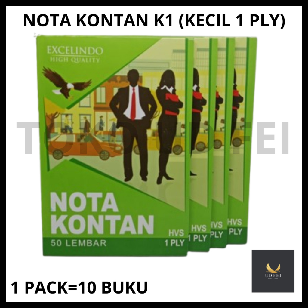 

(1 PACK=10 BUKU) NOTA 1 PLY/ NOTA 1 PLY/ NOTA RANGKAP 1 EXCELINDO