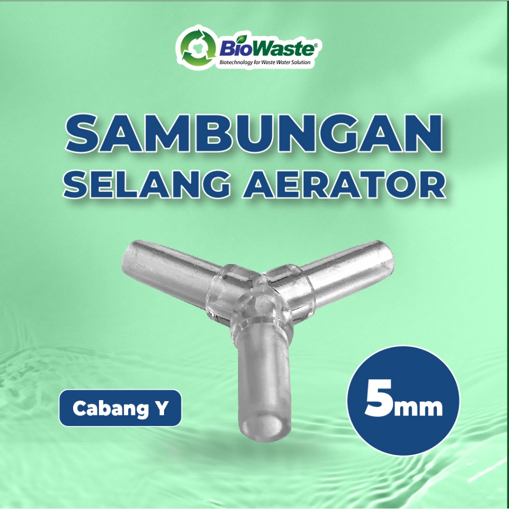Fishco Sambungan Konektor Selang Aerator Bentuk Y Ukuran 4mm - Sambungan Selang