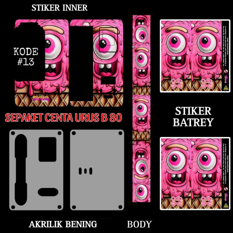 

label stiker be 8 O satu paket