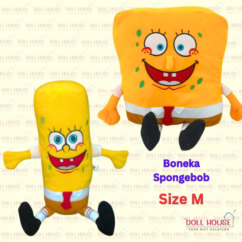 Boneka Spongebob Lucu / Boneka Viral Spongebob / Guling Spongebob / Guling Viral Spongebob / Bantal 