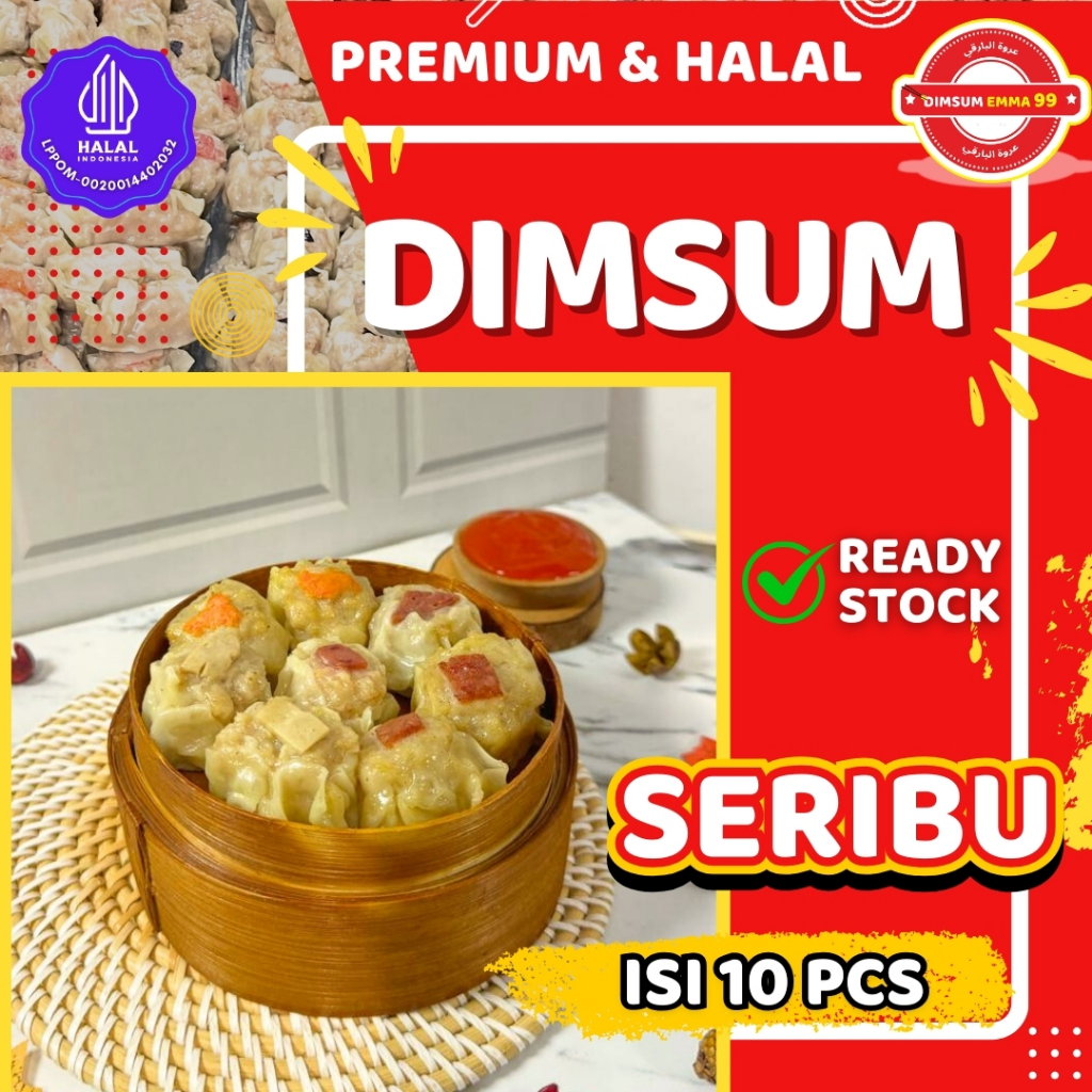 

NEW!! Kemasan Twinwall/vakum Dimsum Mini Frozen & Hangat isi 10 pcs MIX topping Gratis Saos Merah