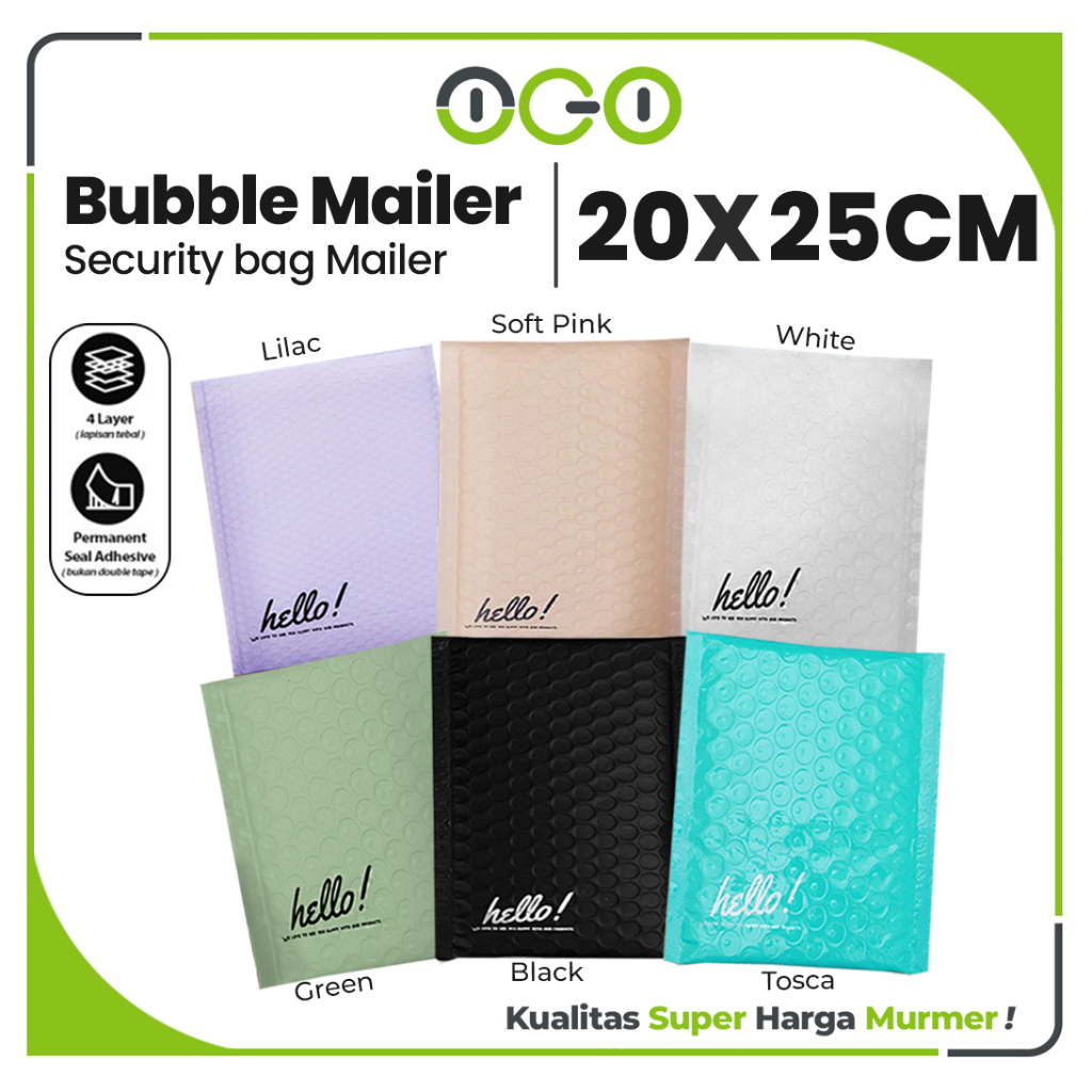 

Amplop Packing Bubble Mailer Ukuran 20 x 25 cm Harga Ecer Satuan / Amplop Security Bag Mailer Rusfet