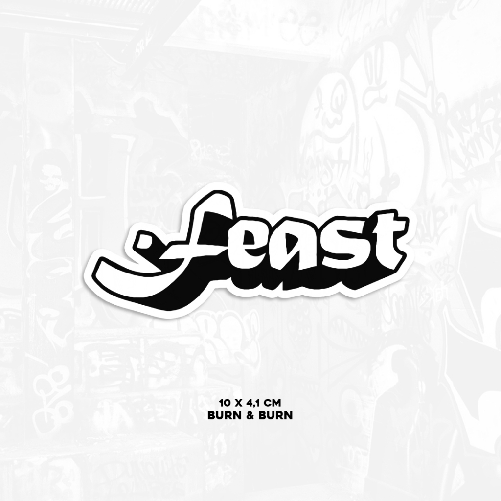 Feast Logo | Stiker Satuan | Sticker Vinyl | Stiker Helm | Stiker Tumbler | Stiker Feast | Stiker Gl