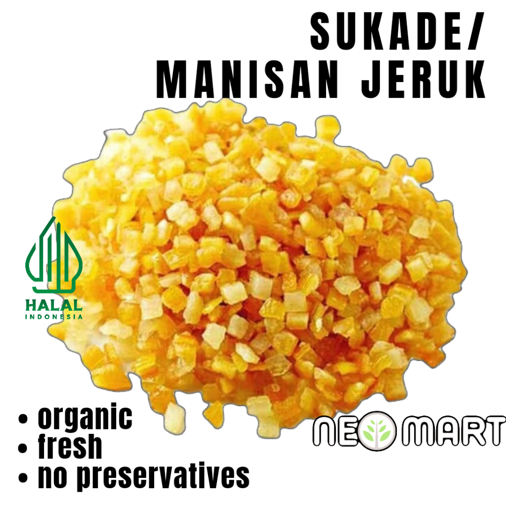 

Manisan Kulit Jeruk 100gram / Sukade Orange Peel Aptunion France/ Dried Orange Peel (kulit jeruk Kering)